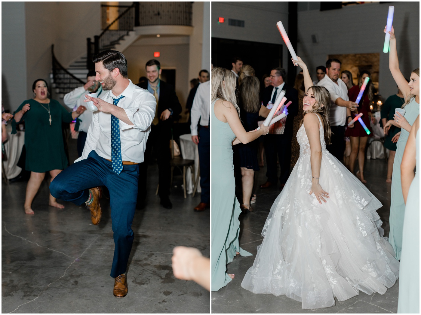 bride and groom dance at their reception