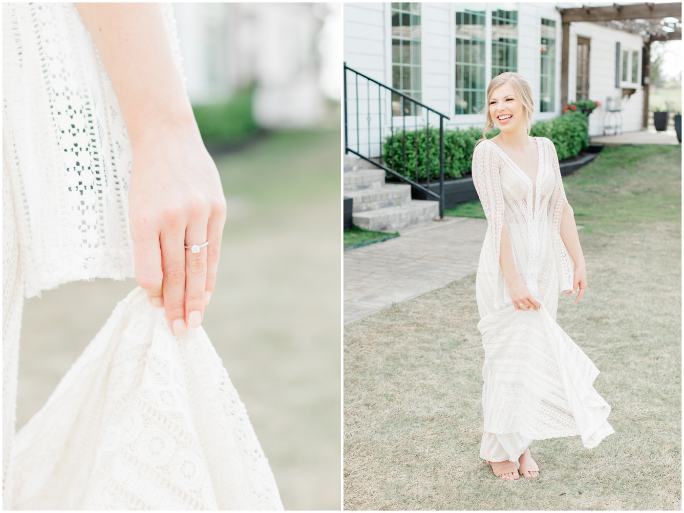 Houston bridal session | a bride twirling in her wedding dress