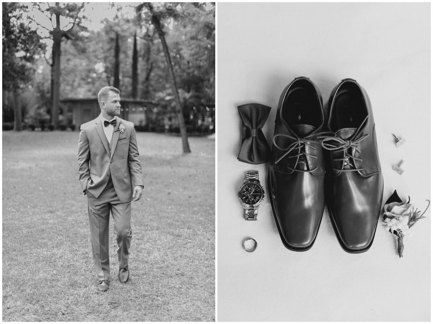 a groom's wedding day details 
