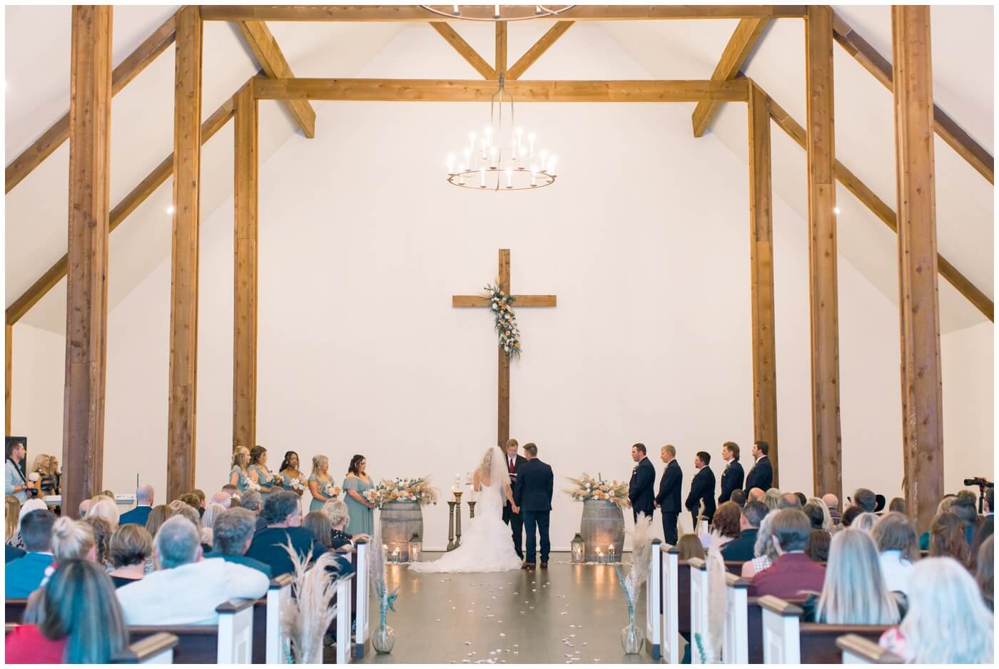 Houston Wedding at The Vine | a chapel at the wedding ceremony