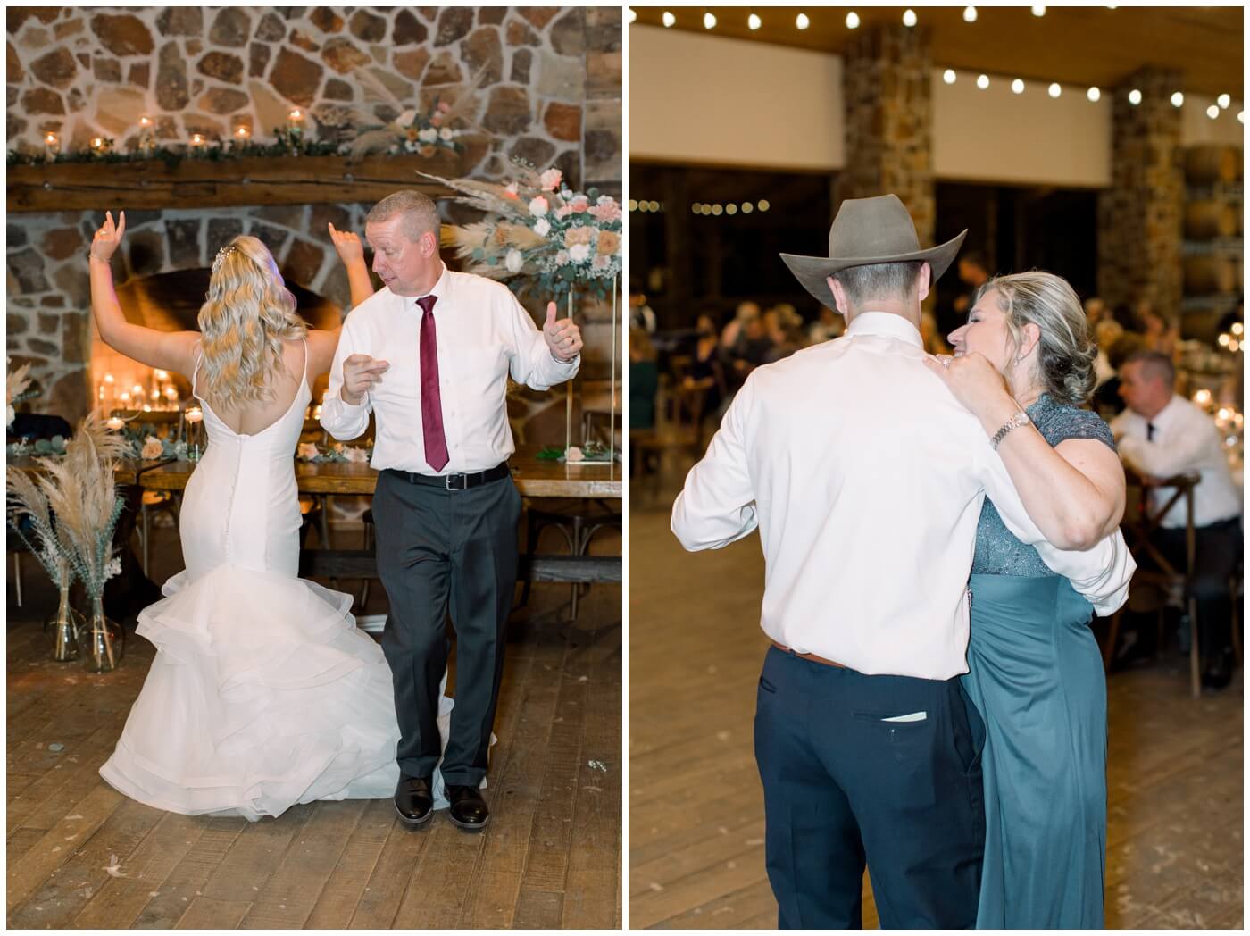 Houston Wedding at The Vine | mother son dance and father daughter dance 