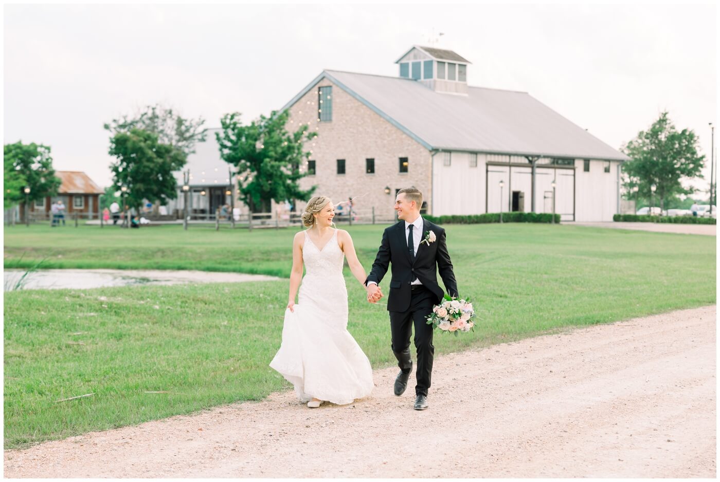 Beckendorff Farms | The couple runs together, laughing joyfully