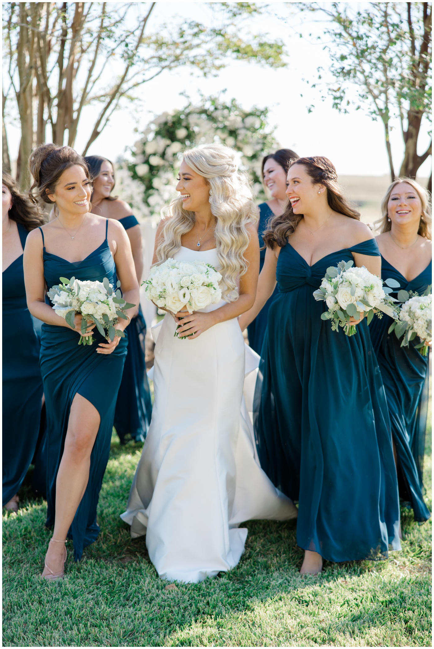 Houston Wedding Photographer | A bride and her bridesmaids
