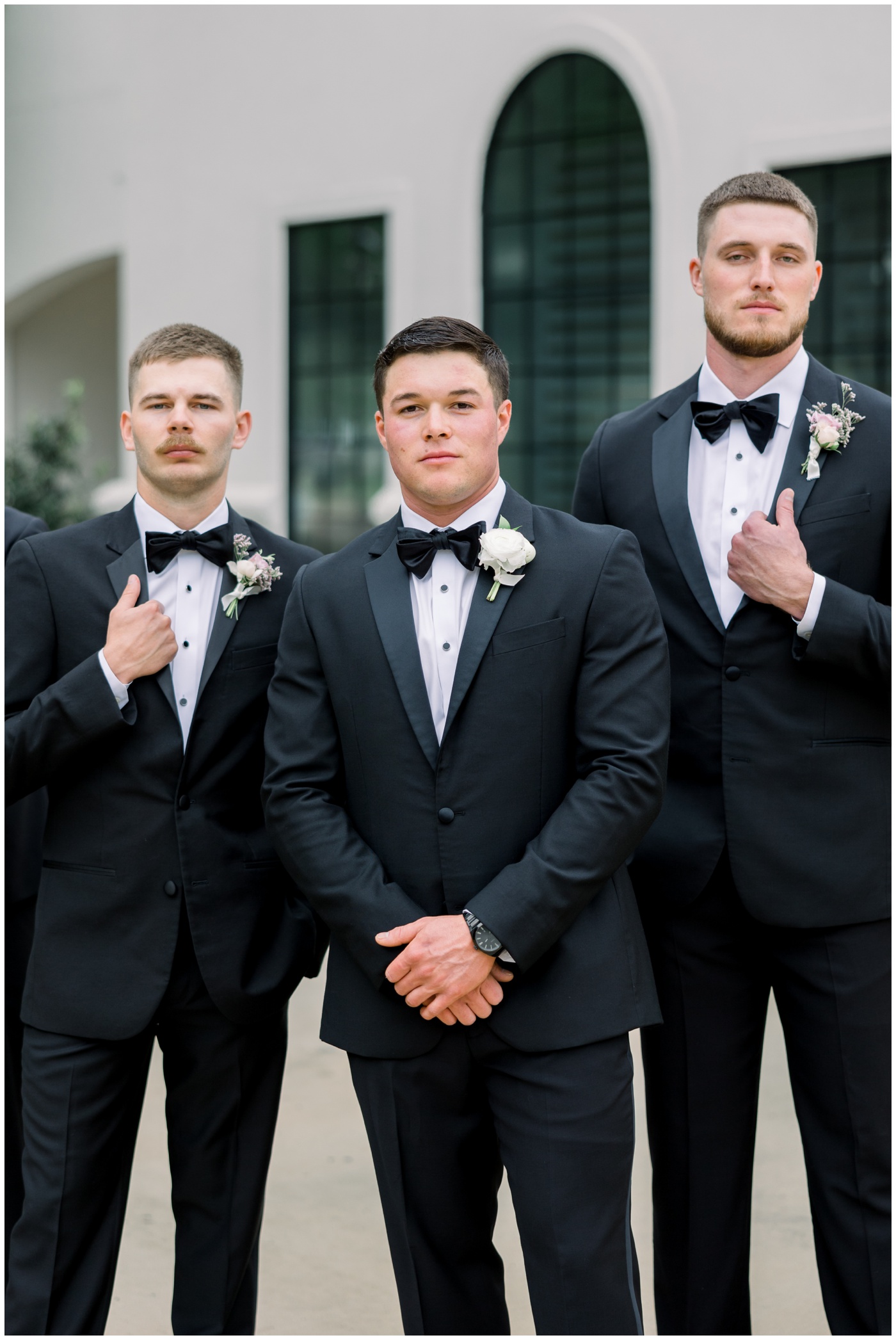 A groom and his groomsmen