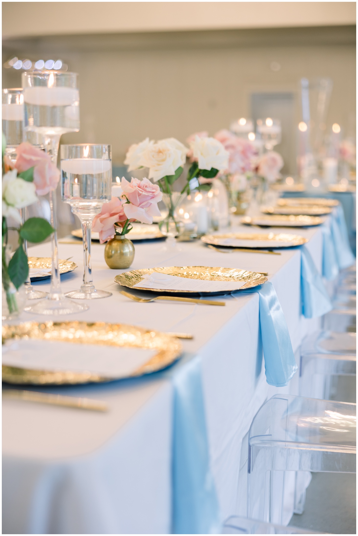 Reception details at the Peach Orchard