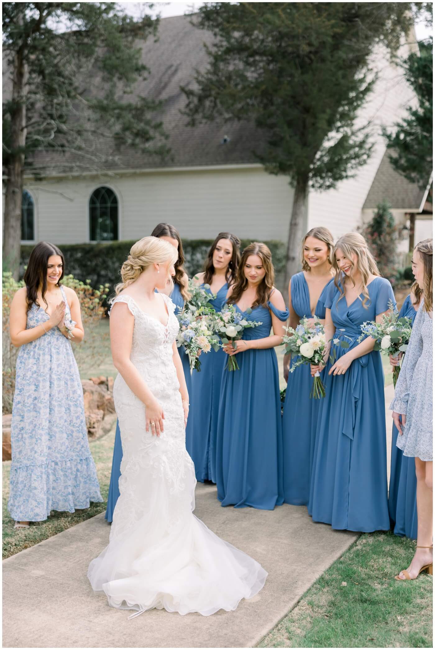 A bride and her bridesmaids at The Vine