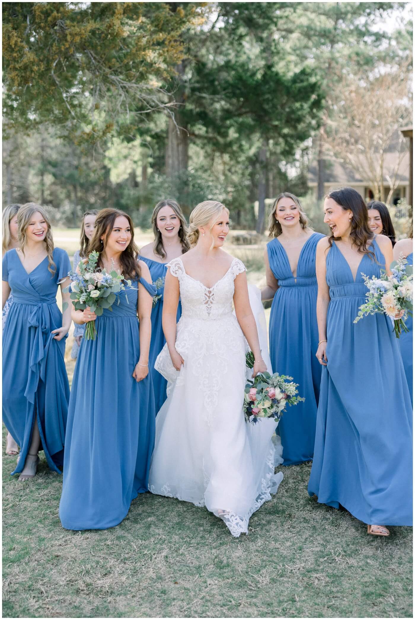A bride and her bridesmaids at The Vine