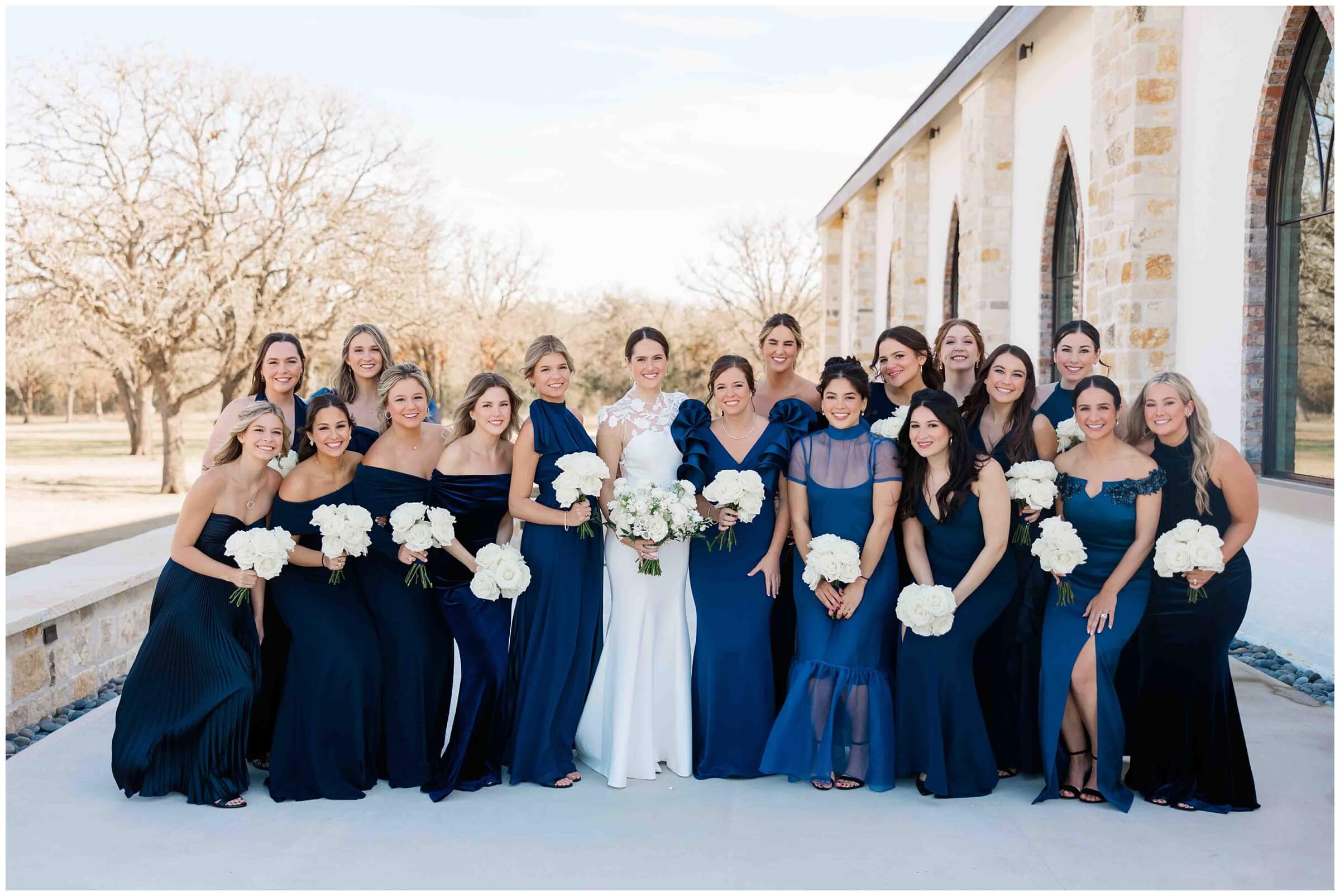Bride and bridesmaids at the Weinberg