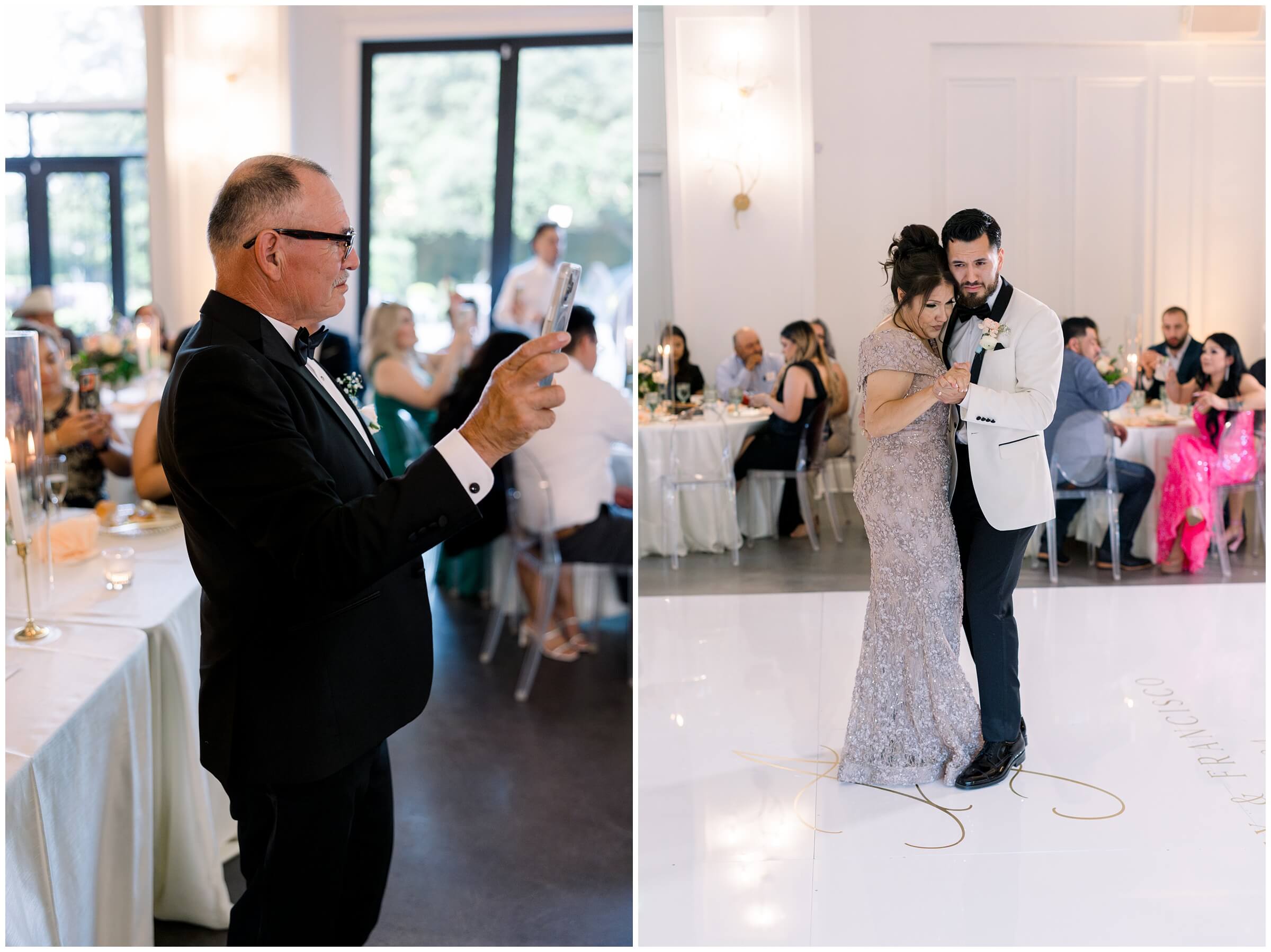 the reception at the Peach Orchard venue