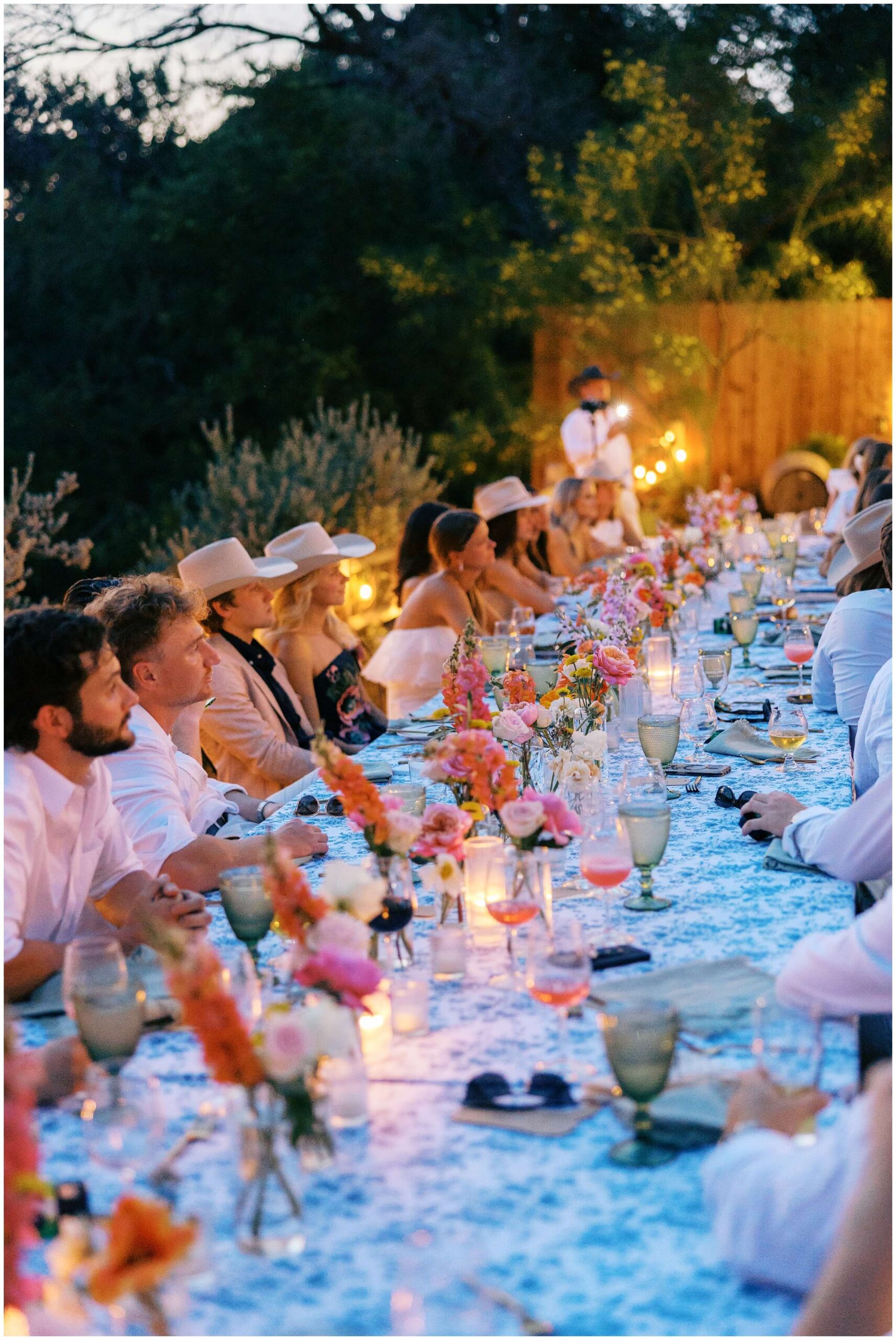 DFW Wedding Photographer | Destination Wedding Photographer | rehearsal dinner guests smile