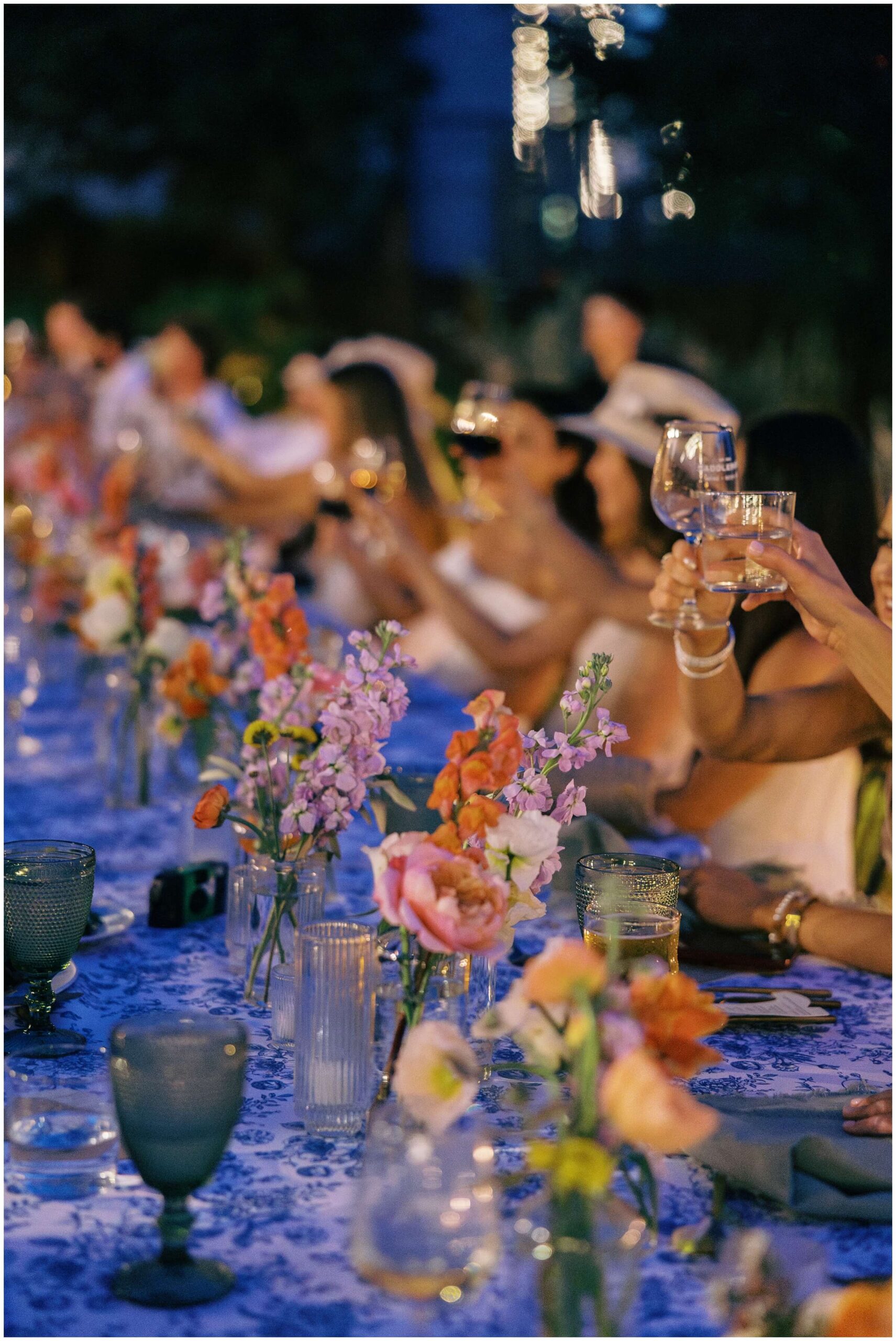 DFW Wedding Photographer | Destination Wedding Photographer | toasts during rehearsal dinner
