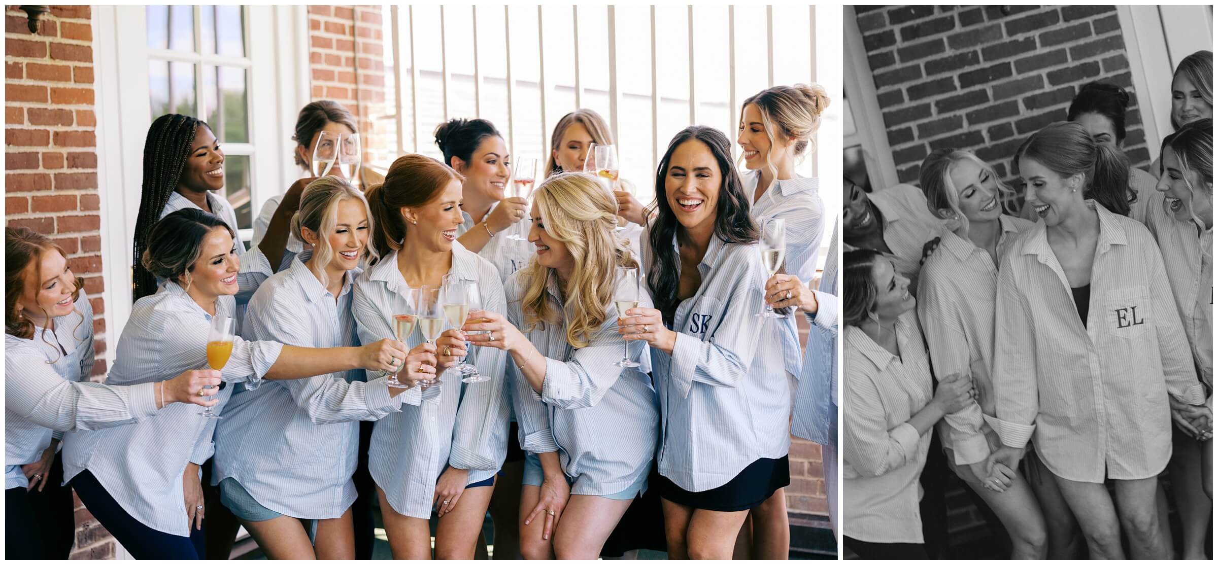 Bride and Bridesmaids at the Colonial Country Club