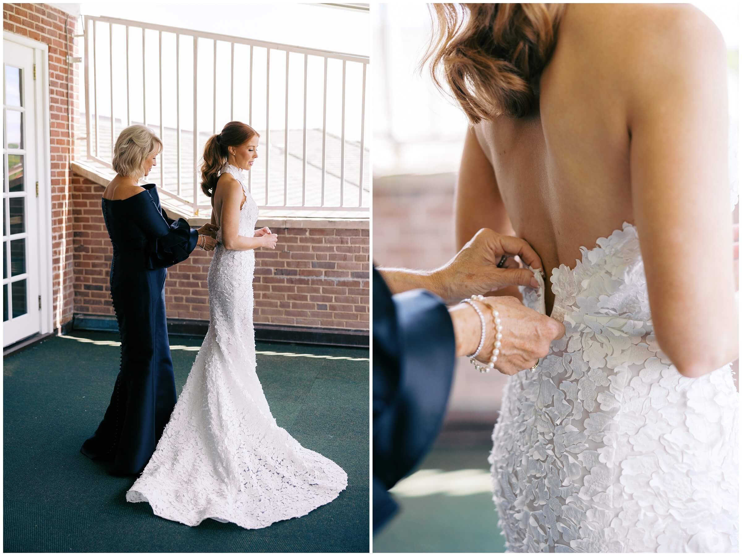 Bride and Bridesmaids at the Colonial Country Club