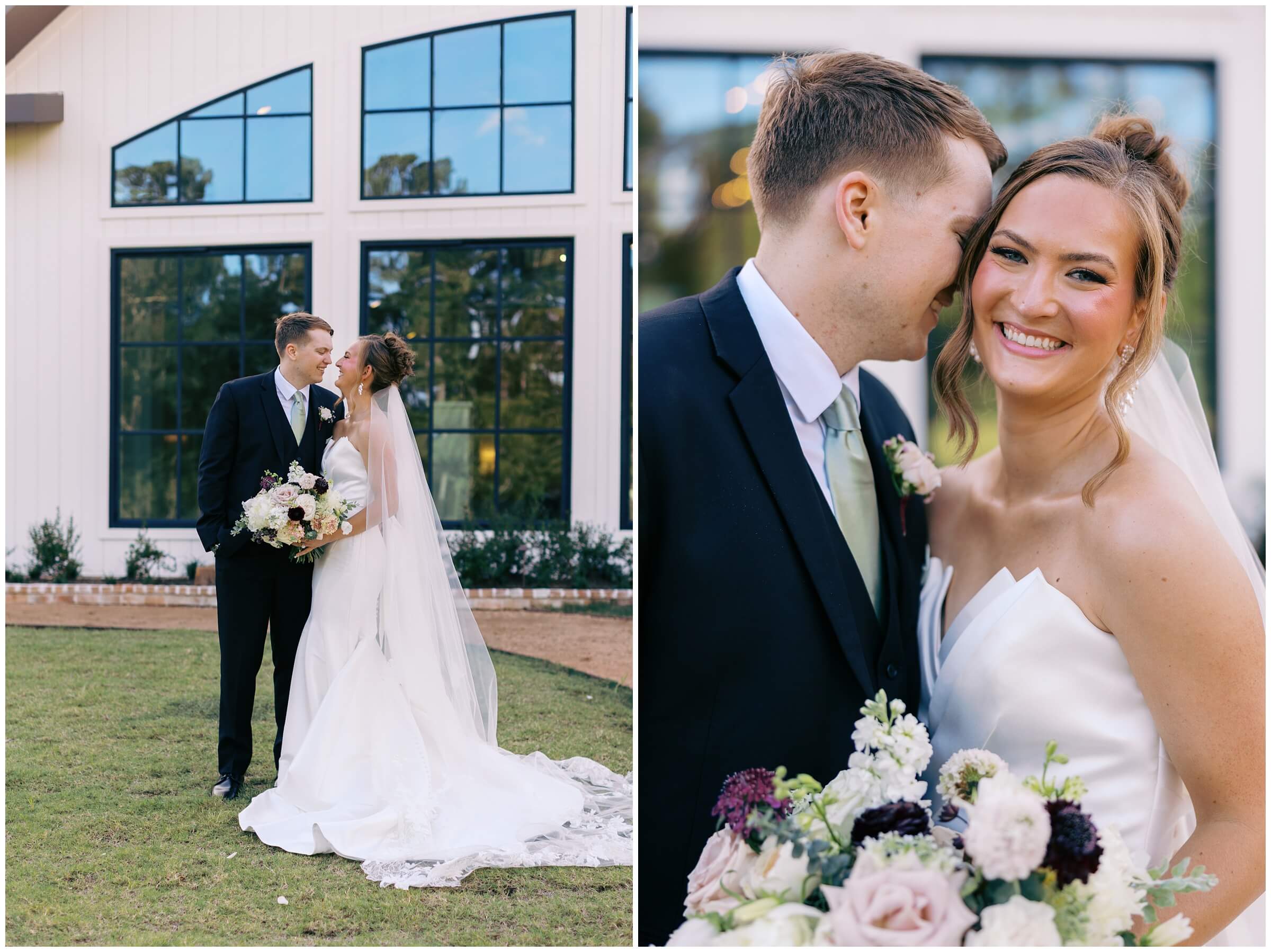 Portraits at The Blue Magnolia featuring colorful florals by Rose and Rae | Destination Wedding Photographer