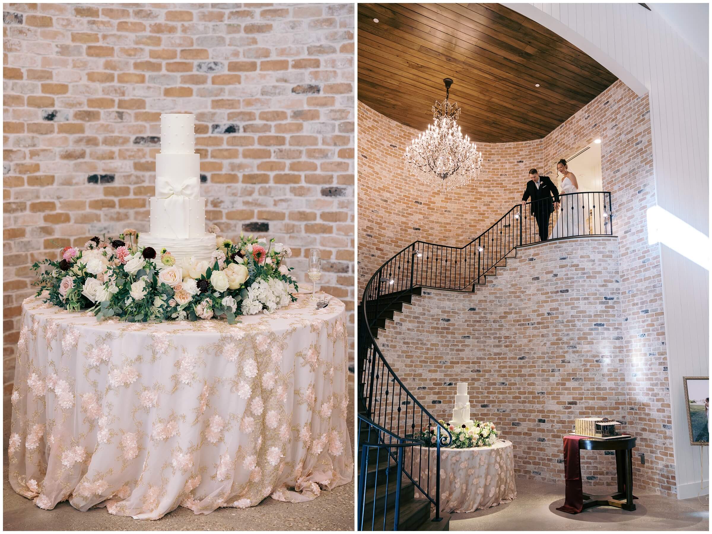 Reception space at The Blue Magnolia styled by Decor By Dulce and coordinated by Morgan Marie Events.