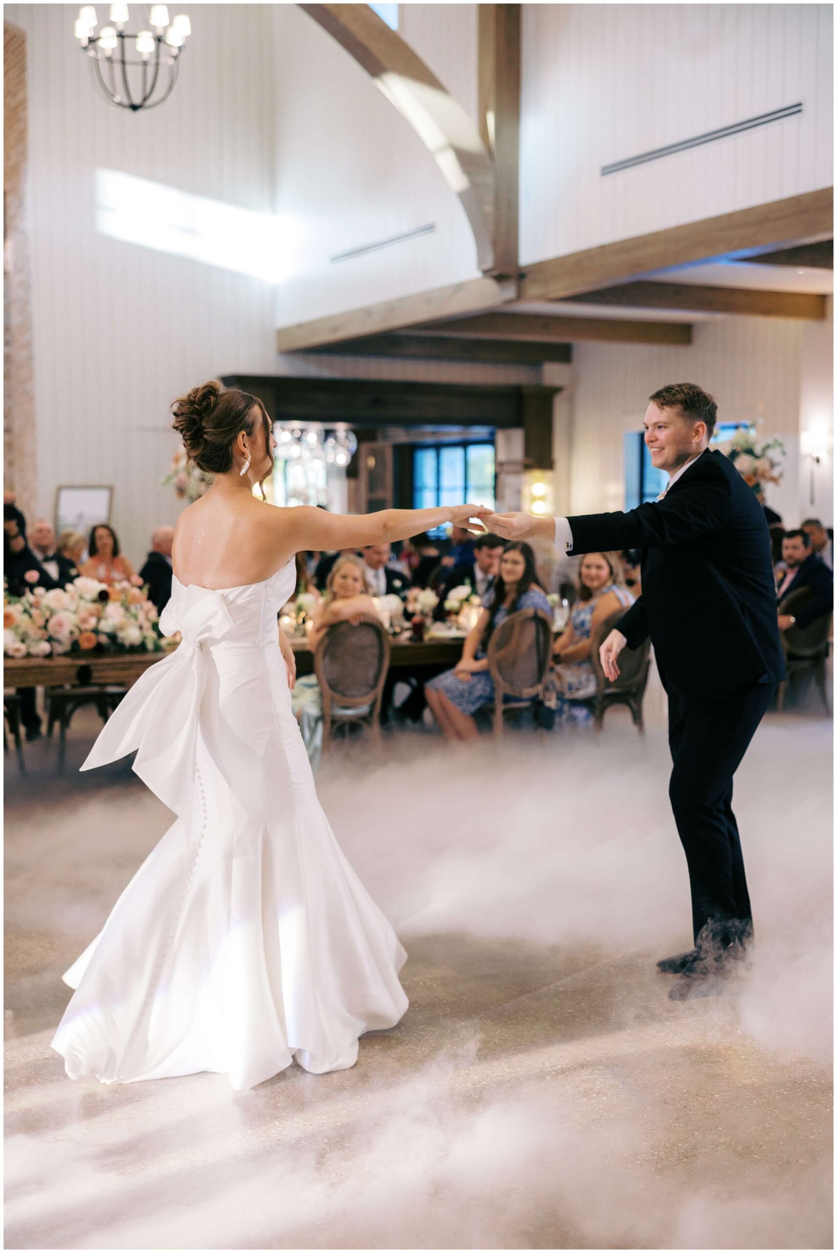 Bride and Groom share a first dance