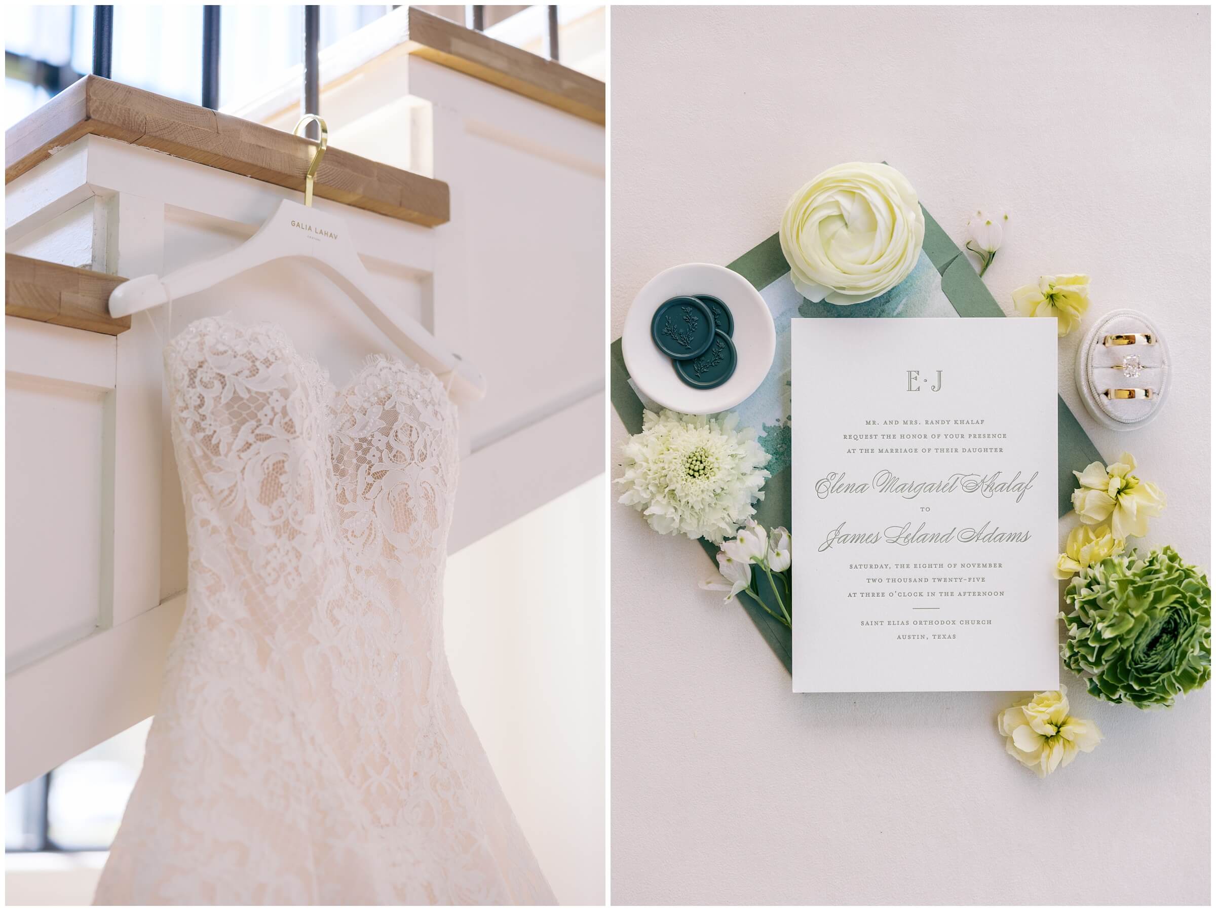 Wedding invitation suite on film