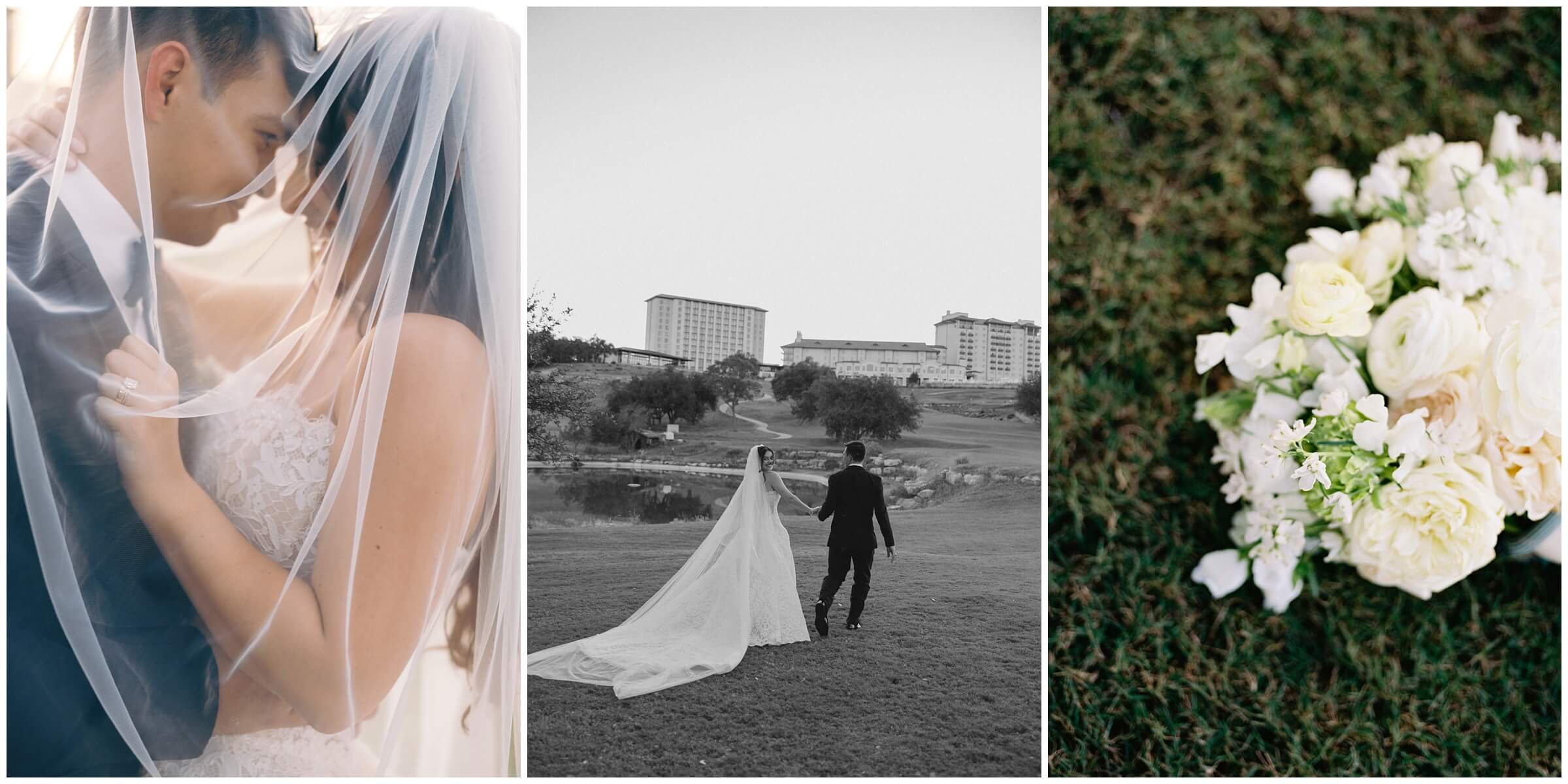The bride and groom portraits at the omni barton creek