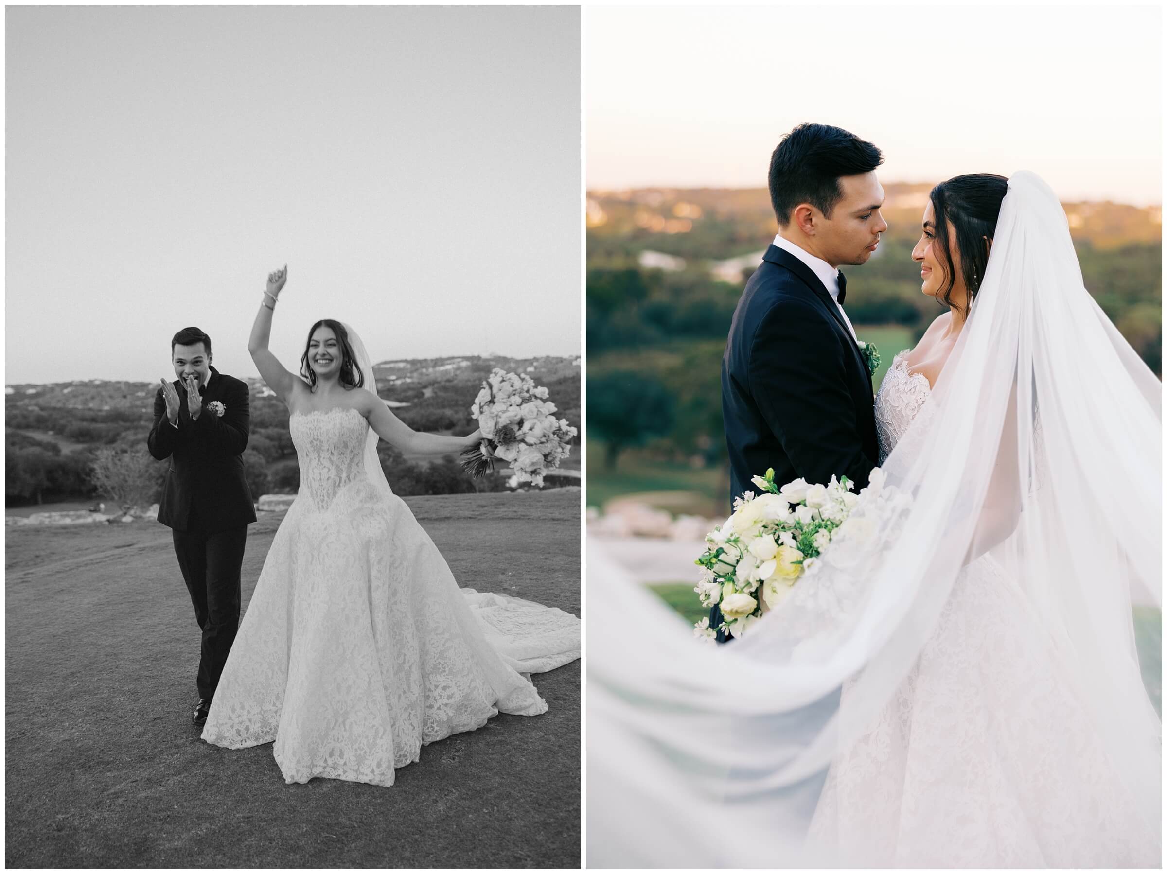 The bride and groom portraits at the omni barton creek