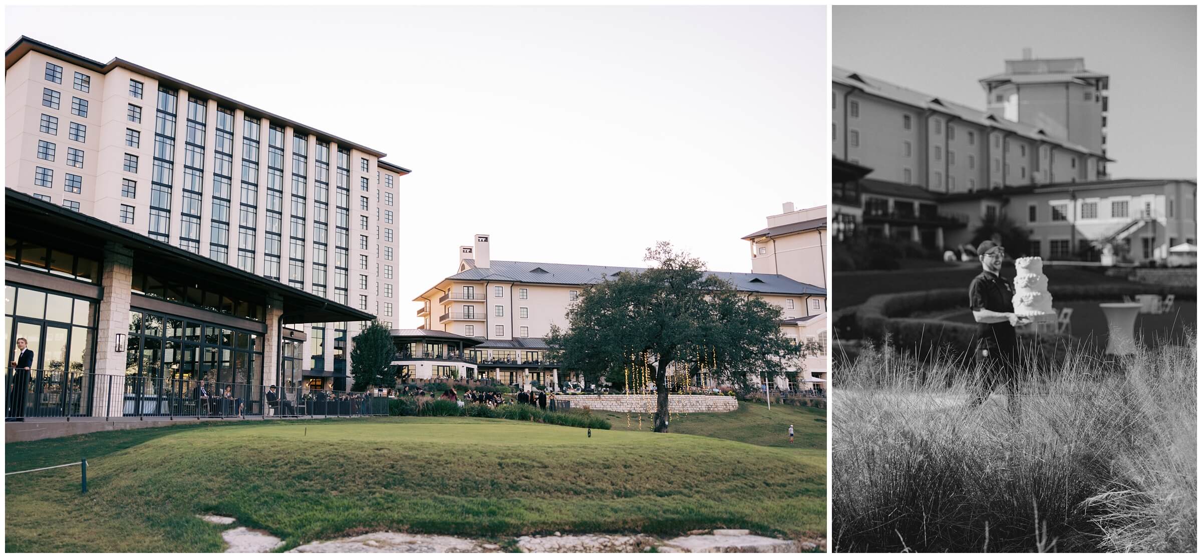 The reception details at the omni barton creek wedding