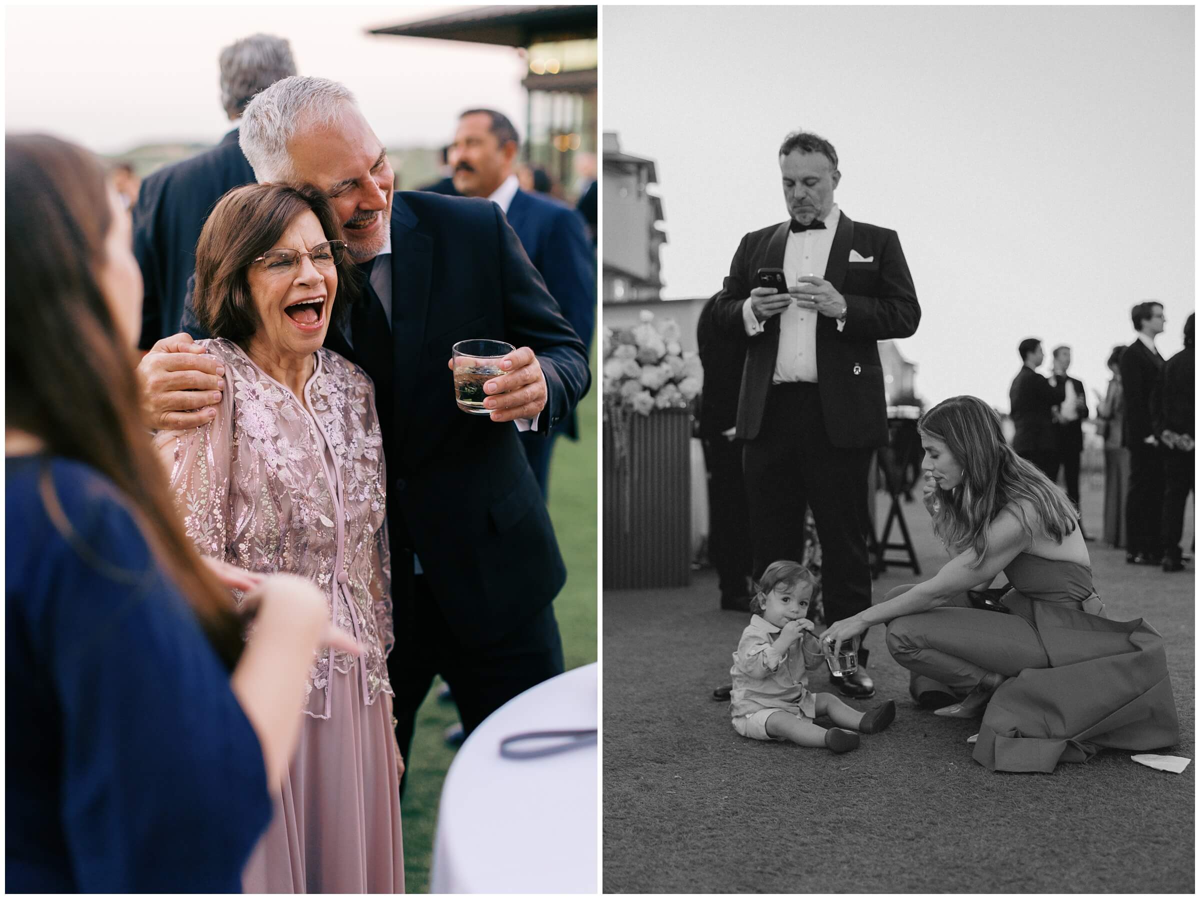 The cocktail hour at the omni barton creek wedding