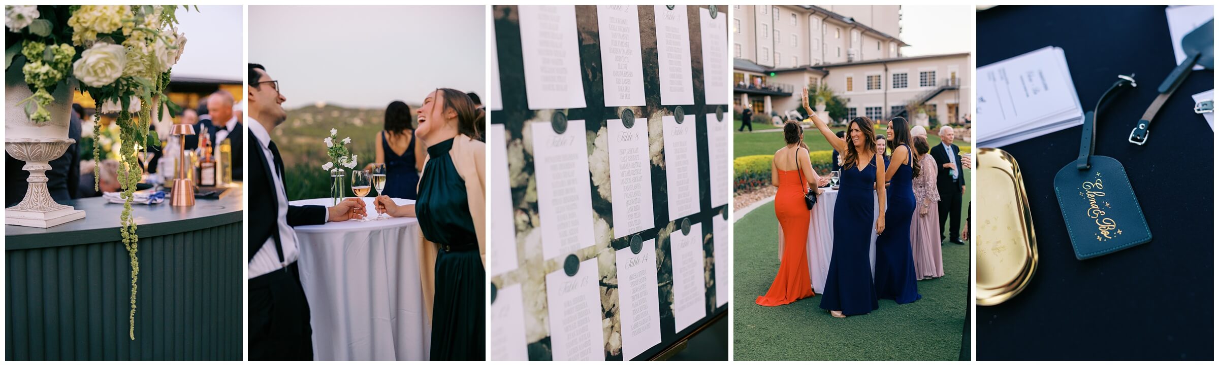 The cocktail hour at the omni barton creek wedding