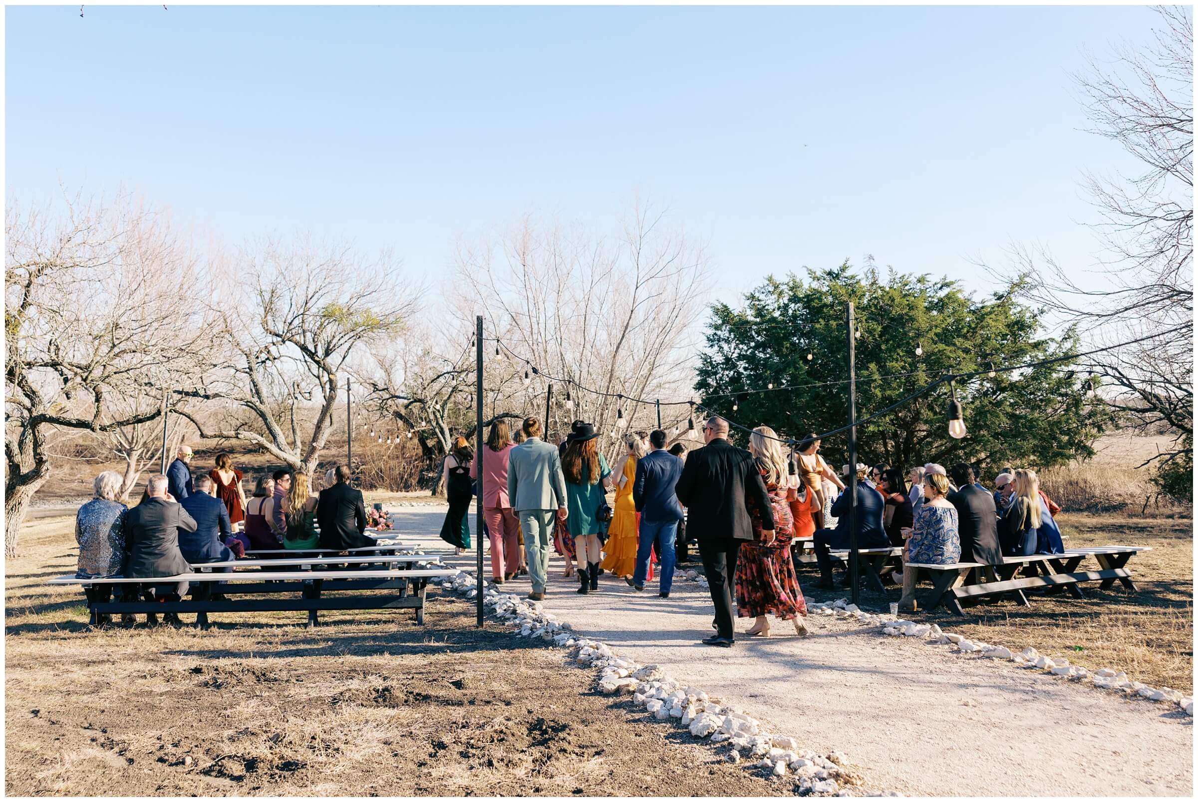 Austin wedding photographer | A wedding ceremony at Camino Real Ranch