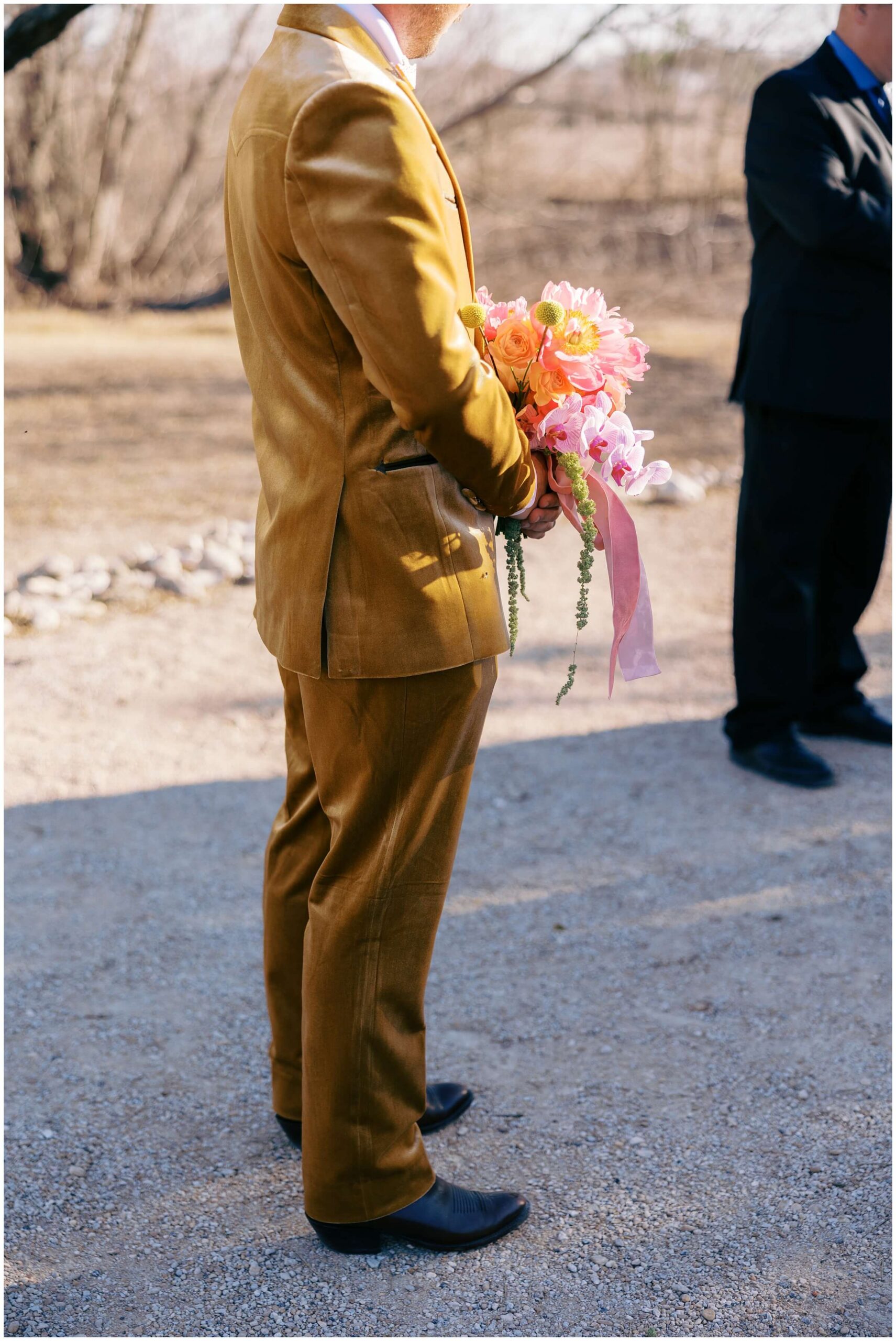 Austin wedding photographer | A wedding ceremony at Camino Real Ranch