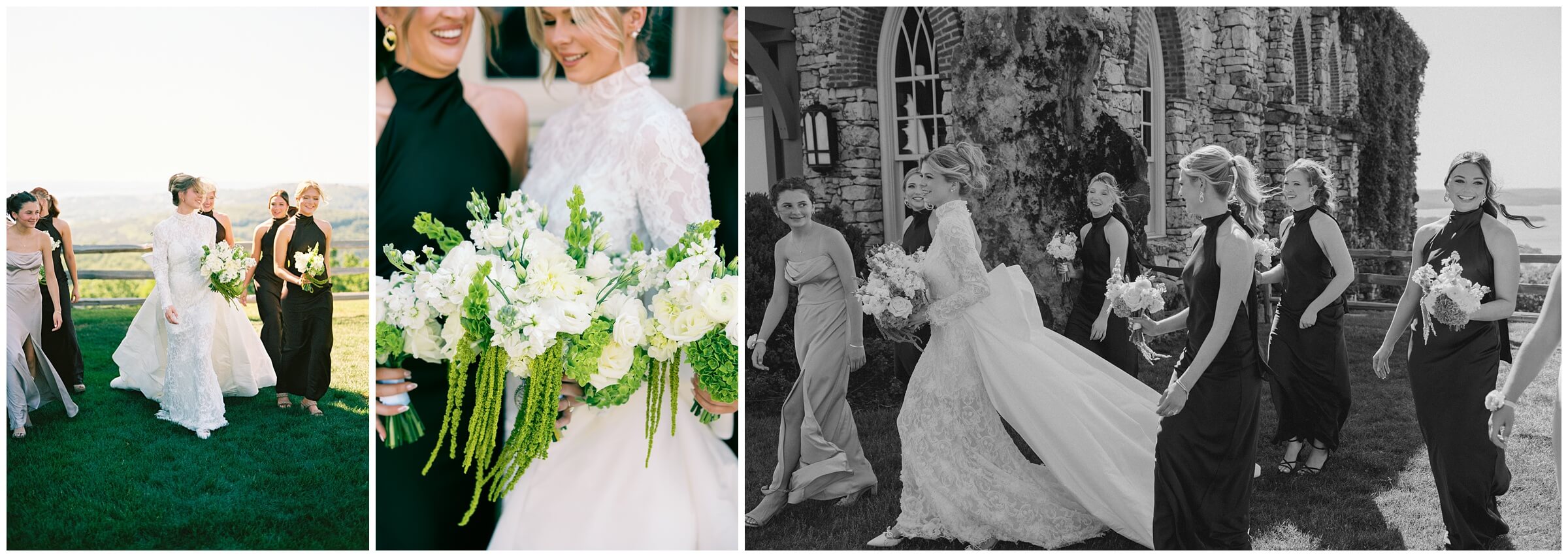 Top of the rock wedding | Bride and bridesmaids portraits