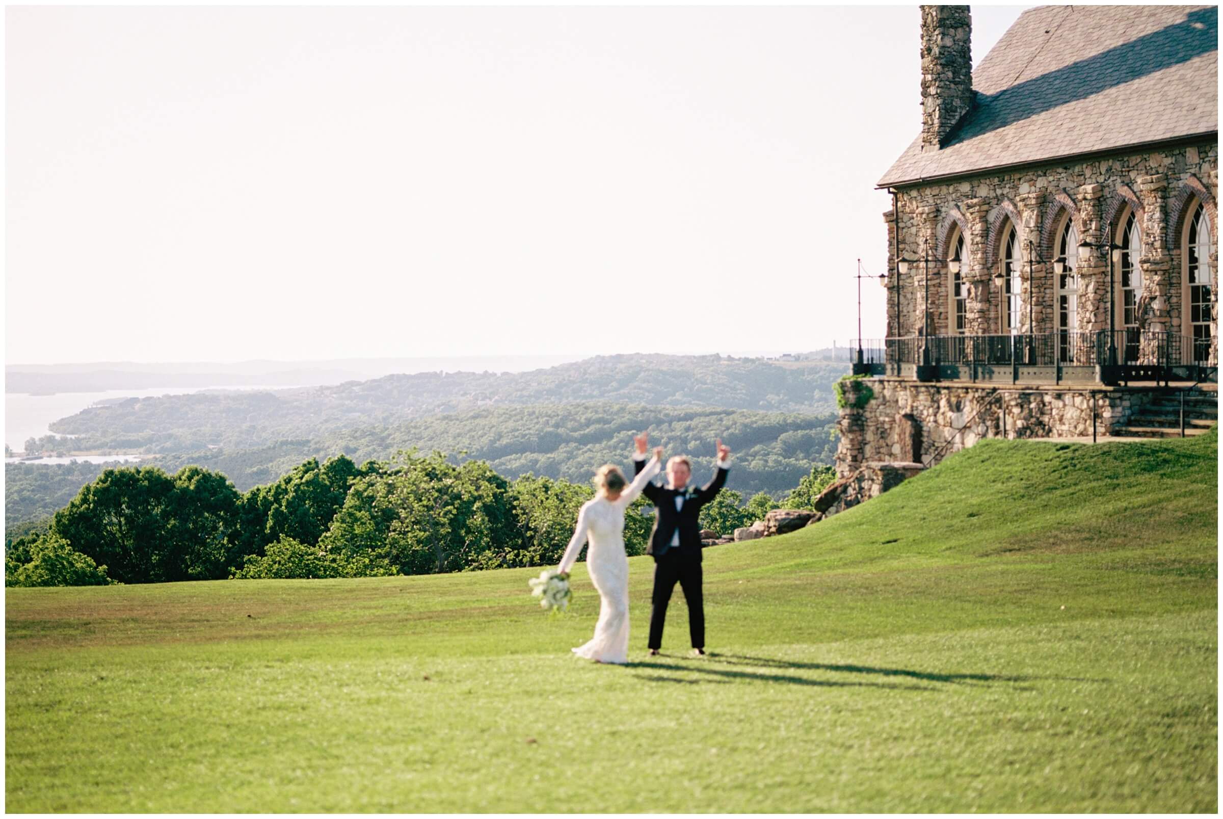 Destination Wedding Photographer | Bride and groom portraits at the chapel of Top of the Rock in Branson, Missouri